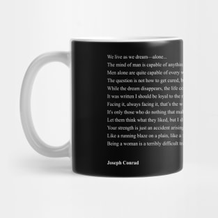 Joseph Conrad Quotes Mug